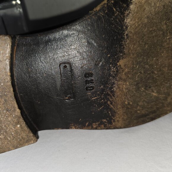 Gucci Vintage Black Italian Leather Pull On Chelsea Boots 6.5 UK Men's 7.5 D US - Picture 11 of 12